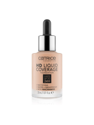 Catrice HD Liquid Coverage фон дьо тен цвят 020 Rose Beige 30 мл.