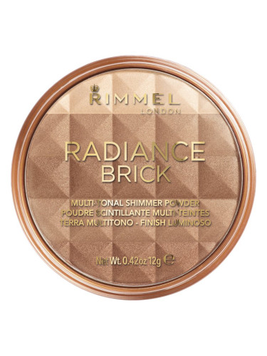 Rimmel Radiance Brick бронзираща озаряваща пудра цвят 001 Light 12 гр.