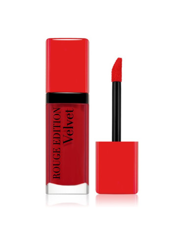 Bourjois Rouge Edition Velvet течно червило с матиращ ефект цвят 15 Red-volution 7.7 мл.