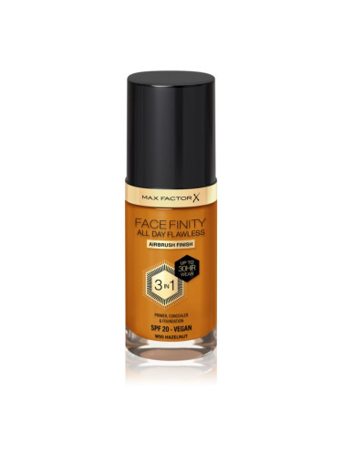 Max Factor Facefinity All Day Flawless дълготраен фон дьо тен SPF 20 цвят W95 Hazelnut 30 мл.