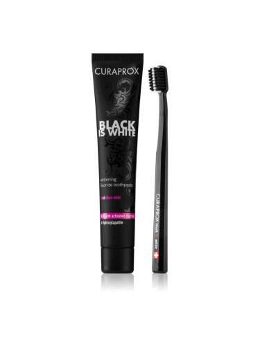 Curaprox Black is White Комплект за дентална грижа
