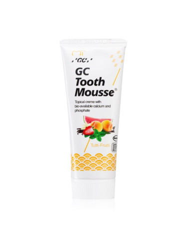 GC Tooth Mousse реминализиращ защитен крем за чувствителни зъби без флуорид вкус Tutti Frutti 35 мл.