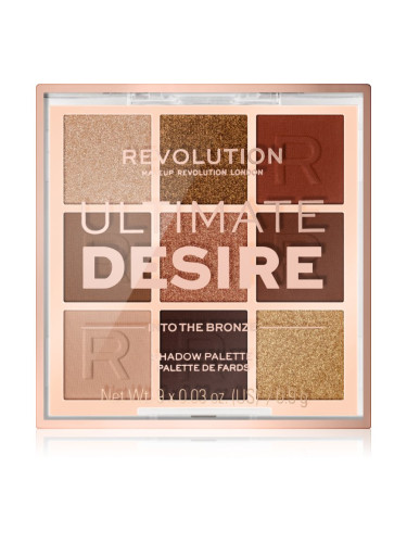 Makeup Revolution Ultimate Desire палитра сенки за очи цвят Into The Bronze 8,1 гр.