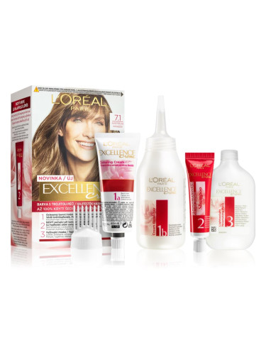 L’Oréal Paris Excellence Creme боя за коса цвят 7.1 1 бр.