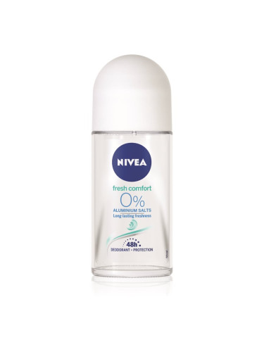 Nivea Fresh Comfort дезодорант рол-он без съдържание на алуминиеви соли 48 часа 50 мл.