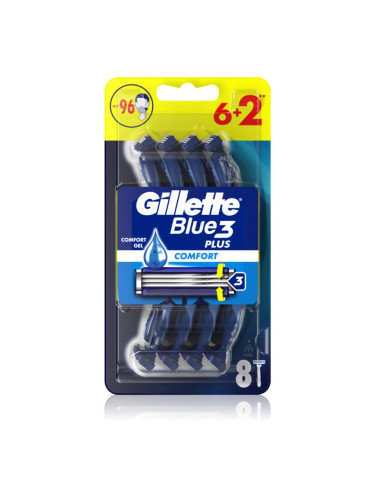 Gillette Blue 3 Comfort самобръсначки за еднократна употреба за мъже 8 бр.
