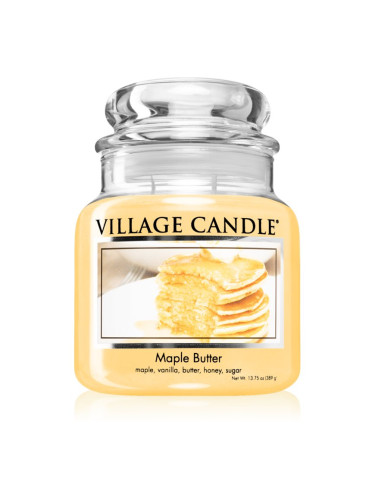 Village Candle Maple Butter ароматна свещ (Glass Lid) 389 гр.