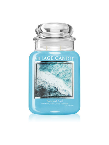 Village Candle Sea Salt Surf ароматна свещ (Glass Lid) 602 гр.