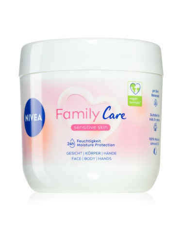 Nivea Family Care лек хидратиращ крем за лице, ръце и тяло 450 мл.