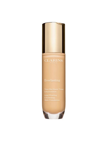 Clarins Everlasting Foundation дълготраен фон дьо тен с матиращ ефект цвят 101W - Linen 30 мл.