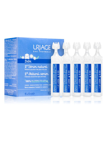 Uriage Bébé 1st Natural Serum серум за успокояване на очите и носната лигавица 15x5 мл.