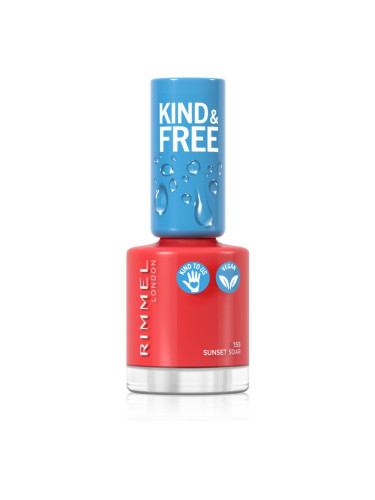 Rimmel Kind & Free лак за нокти цвят 155 Sunset Soar 8 мл.