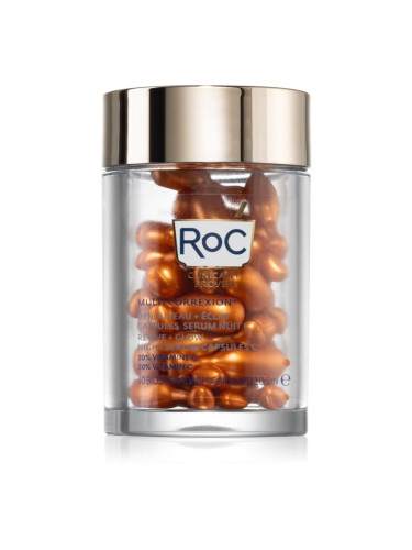 RoC Multi Correxion Revive + Glow активен витаминен нощен серум в капсули 30 бр.