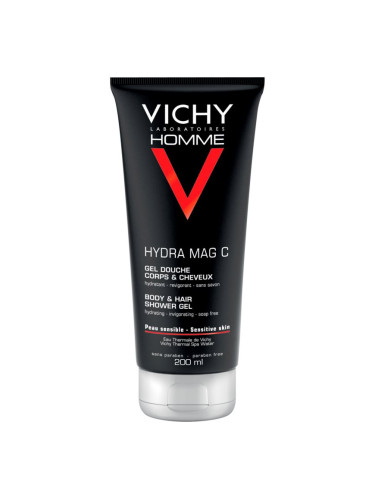 Vichy Homme Hydra-Mag C душ гел за тяло и коса 200 мл.