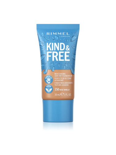 Rimmel Kind & Free лек хидратиращ фон дьо тен цвят 150 Rose Vanilla 30 мл.