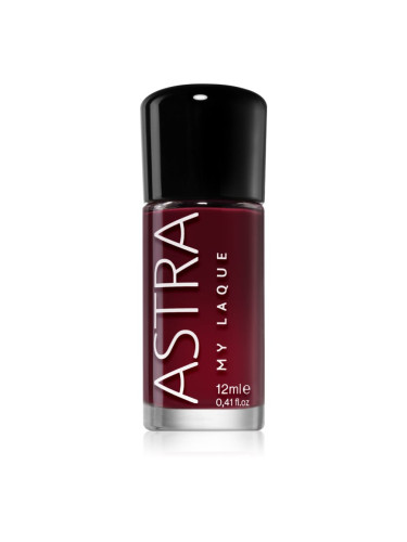 Astra Make-up My Laque 5 Free дълготраен лак за нокти цвят 24 Sophisticated Red 12 мл.