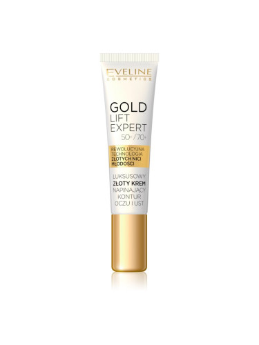 Eveline Cosmetics Gold Lift Expert изглаждащ крем за зоната около очите и устните 15 мл.