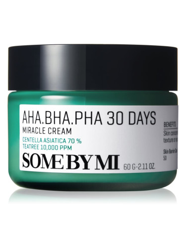 Some By Mi AHA∙BHA∙PHA 30 Days Miracle Cream мултиактивен крем с успокояващ ефект 60 мл.