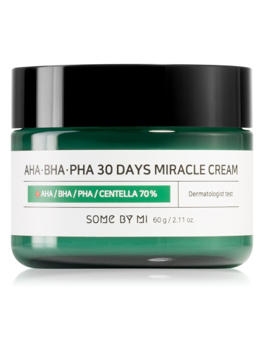Some By Mi AHA∙BHA∙PHA 30 Days Miracle мултиактивен крем с успокояващ ефект 60 мл.