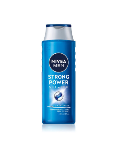 Nivea Men Strong Power подсилващ шампоан за мъже 400 мл.