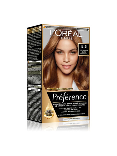 L’Oréal Paris Préférence боя за коса цвят 5.3 Ligth Golden Brown 1 бр.