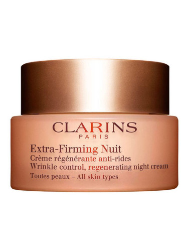 Clarins Extra-Firming Night стягащ нощен крем с регенериращ ефект  за всички типове кожа на лицето 50 мл.