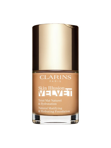 Clarins Skin Illusion Velvet течен фон дьо тен с матов завършек с подхранващ ефект цвят 108.5W 30 мл.