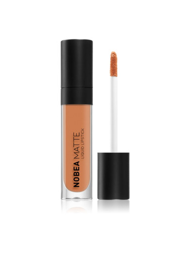 NOBEA Day-to-Day Matte Liquid Lipstick матиращо течно червило цвят Peachy Nude #M04 7 мл.