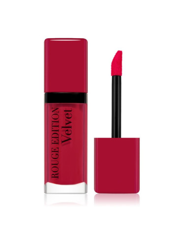 Bourjois Rouge Edition Velvet течно червило с матиращ ефект цвят 05 OLé Flamingo! 7.7 мл.