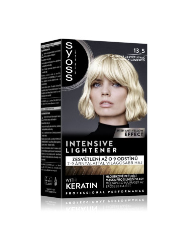 Syoss Intensive Lightener обезцветител за изсветляване на косата цвят 13_5 Platinum Lightener 1 бр.