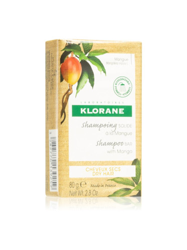 Klorane Mango Твърд шампоан за подхранване и блясък 80 гр.