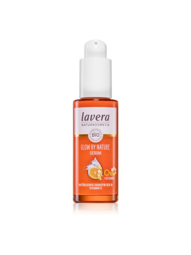 Lavera Glow by Nature освежаващ хидратиращ серум за лице с витамин С 30 мл.