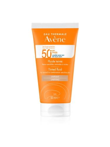 Avène Sun High Protection лек тониращ флуид SPF 50+ 50 мл.