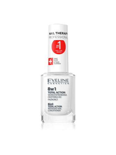 Eveline Cosmetics Nail Therapy балсам за нокти 8 в 1 12 мл.