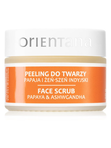Orientana Papaya & Ashwagandha Face Scrub хидратираща маска за лице 50 гр.