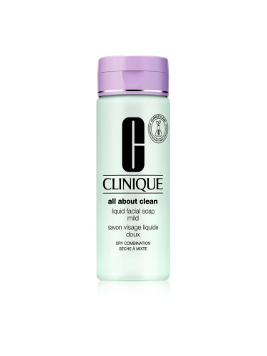 Clinique Liquid Facial Soap Mild течен сапун за суха и смесена кожа 200 мл.