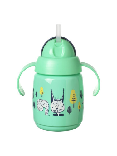 Tommee Tippee Superstar Straw Cup чаша със сламка за деца 6m+ 300 мл.