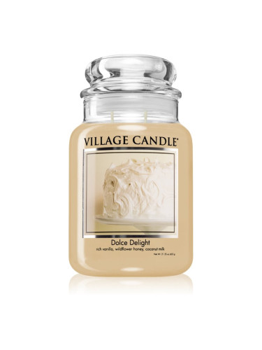 Village Candle Dolce Delight ароматна свещ (Glass Lid) 602 гр.