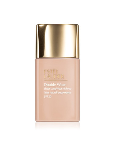 Estée Lauder Double Wear Sheer Long-Wear Makeup SPF 20 лек матиращ фон дьо тен SPF 20 цвят 1C1 Cool Bone 30 мл.