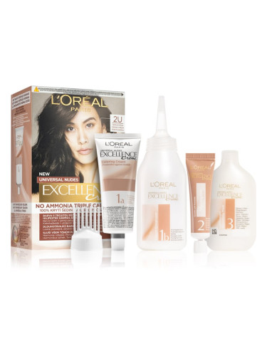 L’Oréal Paris Excellence Universal Nudes перманентната боя за коса цвят 2U 1 бр.