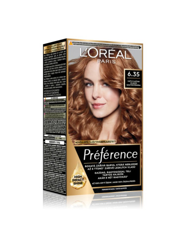 L’Oréal Paris Préférence боя за коса цвят 6.35 Light Amber 1 бр.