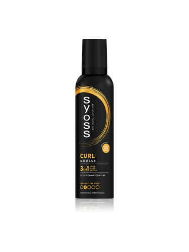 Syoss Curl Mousse пяна втвърдител за естествена фиксация 250 мл.