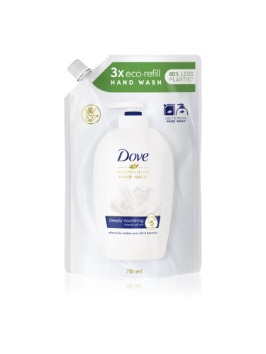 Dove Deeply Nourishing течен сапун пълнител 750 мл.