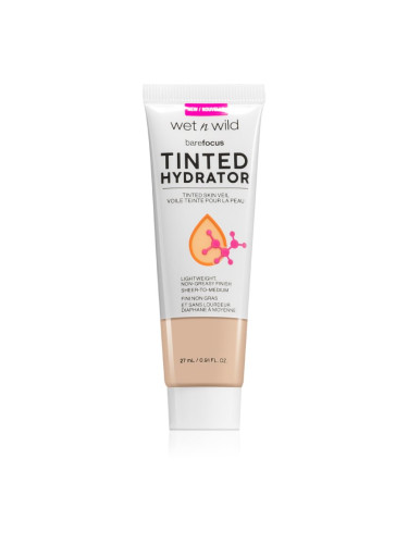 Wet n Wild BareFocus Tinted Hydrator тониращ флуид за уеднаквяване на цвета на кожата цвят Fair 27 мл.