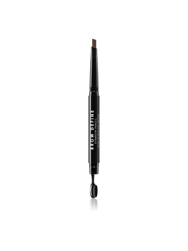 MUA Makeup Academy Brow Define молив за вежди с четка цвят Dark Brown 0,25 гр.