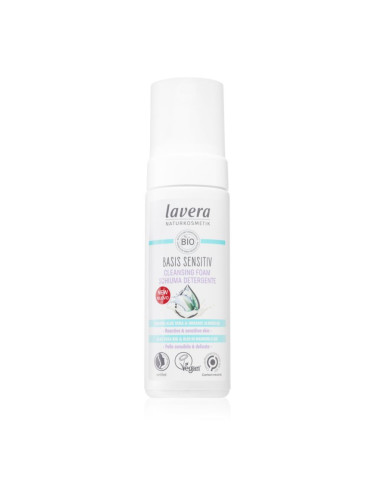 Lavera Basis Sensitiv нежна почистваща пяна за чувствителна кожа на лицето 150 мл.