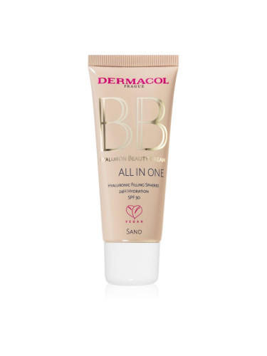 Dermacol Hyaluron Beauty Cream хидратиращ BB крем SPF 30 цвят No.1 Sand 30 мл.