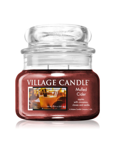 Village Candle Mulled Cider ароматна свещ  (Glass Lid) 262 гр.