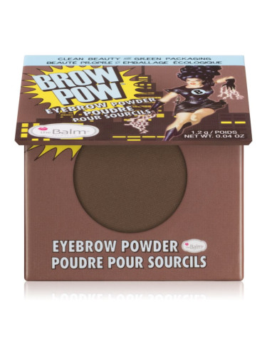 theBalm Browpow® пудра за вежди в практична магнитна опаковка цвят Dark Brown 1,2 гр.