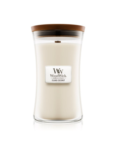 Woodwick Island Coconut ароматна свещ с дървен фитил 609.5 гр.